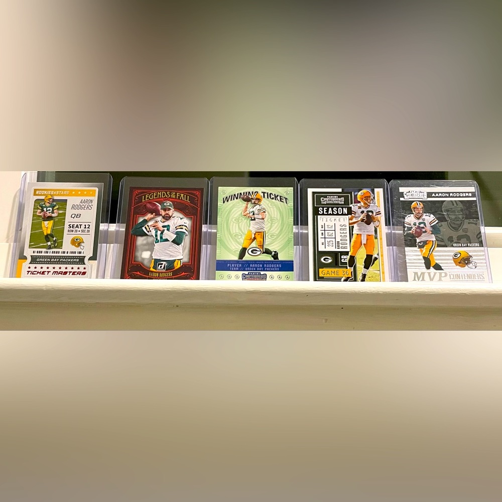 Aaron Rodgers Green Bay Packers Football Card Inserts Lot